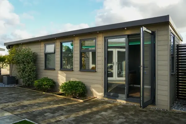 Zero Maintenance composite garden room with modern glazing
